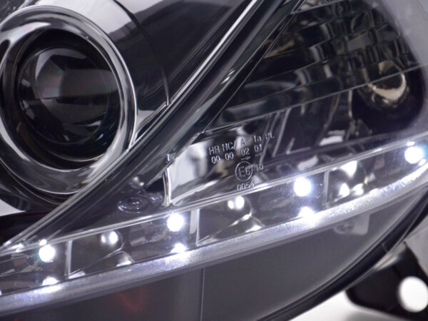 Phare Daylight LED DRL look Fiat Grande Punto type 199 08- chromé - – Image 5