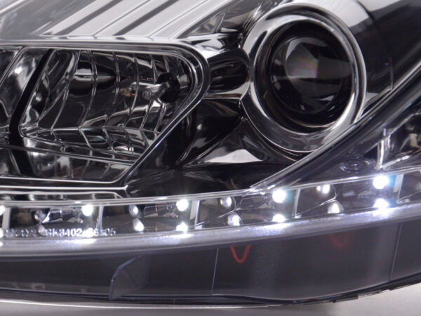 Phare Daylight LED DRL look Fiat Grande Punto type 199 08- chromé - – Image 6