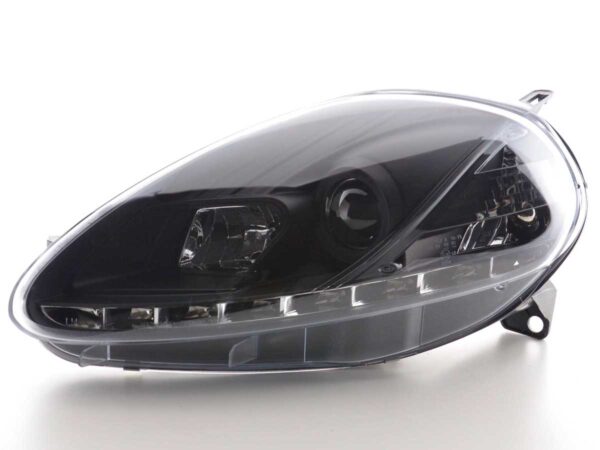 Phare Daylight LED DRL look Fiat Grande Punto type 199 08- noir - – Image 4
