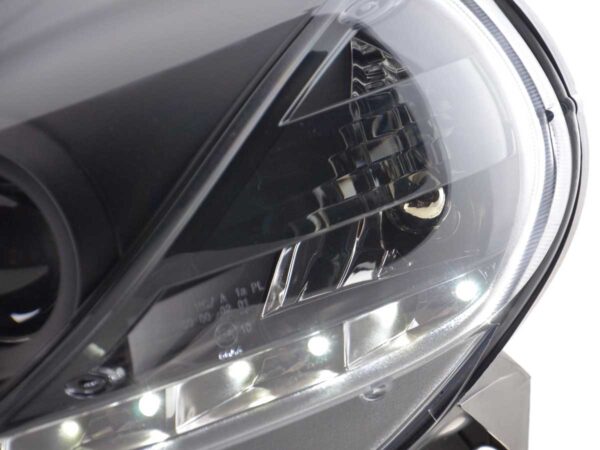 Phare Daylight LED DRL look Fiat Grande Punto type 199 08- noir - – Image 5