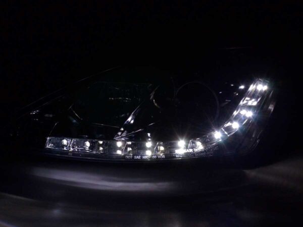 Phare Daylight à LED DRL look Ford Focus 3/4/5 portes. 98-01 chromé - – Image 3