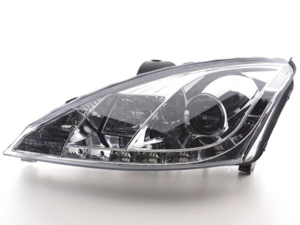 Phare Daylight à LED DRL look Ford Focus 3/4/5 portes. 98-01 chromé - – Image 4