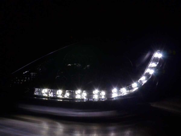 Phare Daylight à LED DRL look Ford Focus 3/4/5 portes. 98-01 noir - – Image 3