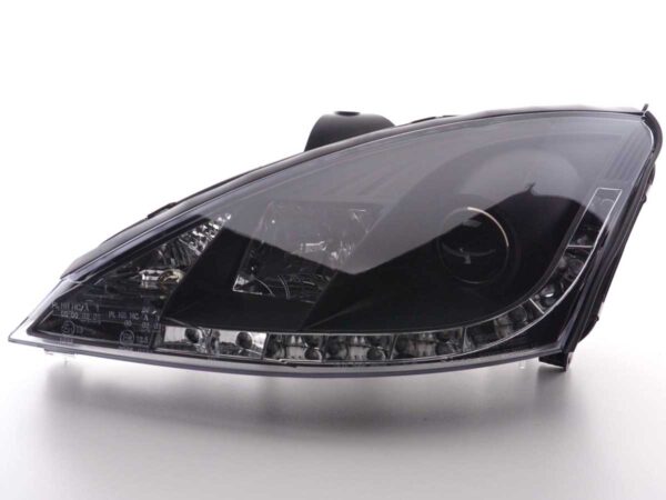 Phare Daylight à LED DRL look Ford Focus 3/4/5 portes. 98-01 noir - – Image 4