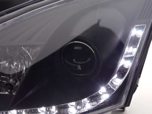 Phare Daylight à LED DRL look Ford Focus 3/4/5 portes. 98-01 noir - – Image 5
