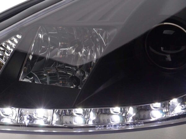 Phare Daylight à LED DRL look Ford Focus 3/4/5 portes. 98-01 noir - – Image 6