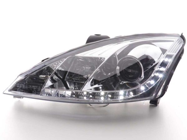Phare Daylight à LED DRL look Ford Focus 3/4/5 portes. 01-04 chromé - – Image 2