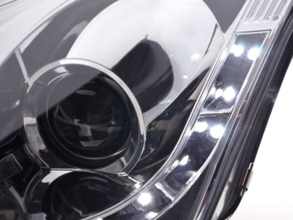 Phare Daylight à LED DRL look Ford Focus 3/4/5 portes. 01-04 chromé - – Image 5