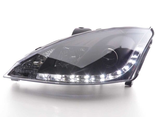 Phare Daylight à LED DRL look Ford Focus 3/4/5 portes. 01-04 noir - – Image 2