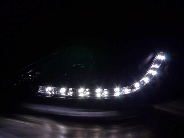 Phare Daylight à LED DRL look Ford Focus 3/4/5 portes. 01-04 noir - – Image 3