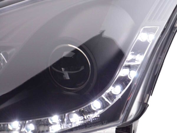 Phare Daylight à LED DRL look Ford Focus 3/4/5 portes. 01-04 noir - – Image 5