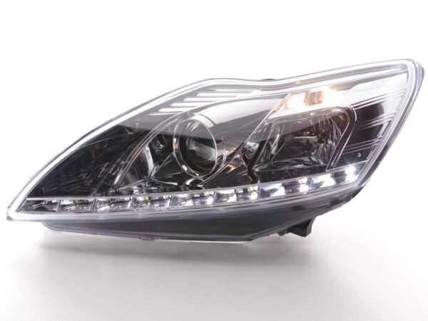 Phare Daylight à LED DRL look Ford Focus 3/5 portes. 08-10 chromé - – Image 2