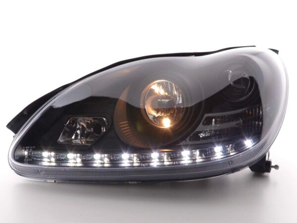 Phare Daylight LED DRL look Mercedes Classe S W220 02-05 noir - – Image 2