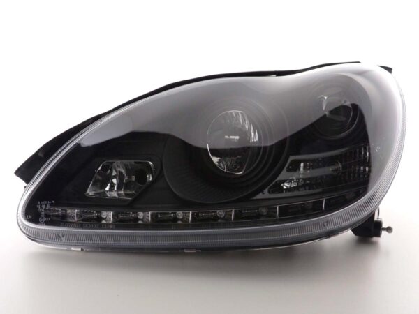 Phare Daylight LED DRL look Mercedes Classe S W220 02-05 noir - – Image 4