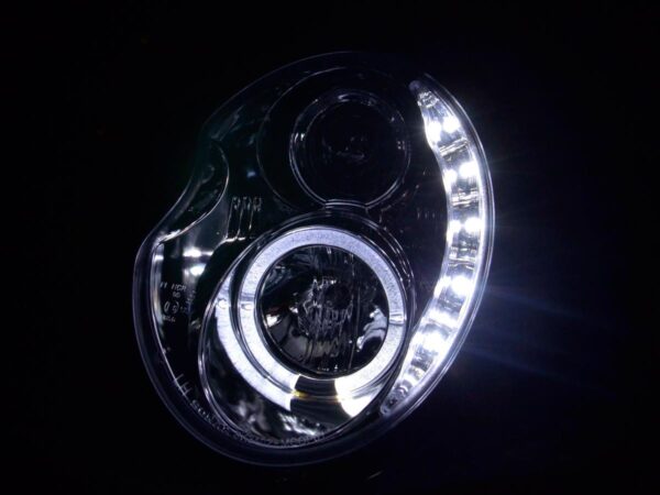 Phare Daylight LED DRL look Mini Cooper type R50 01-06 chrome - – Image 3