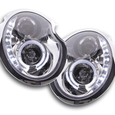 Phare Daylight LED DRL look Mini Cooper type R50 01-06 chrome -