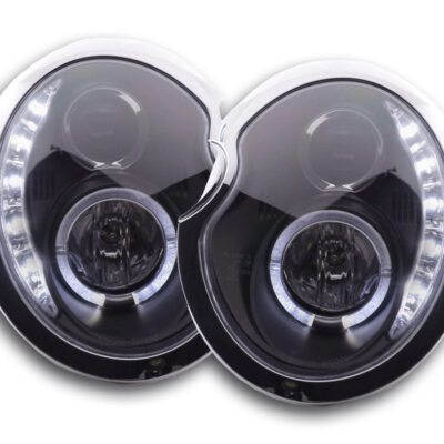 Phare Daylight LED DRL look Mini Cooper type R50 01-06 noir -