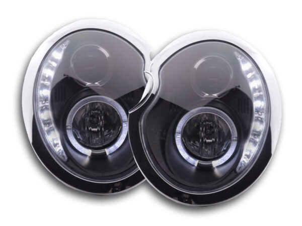 Phare Daylight LED DRL look Mini Cooper type R50 01-06 noir -