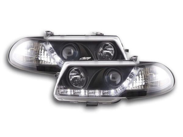 Phare Daylight LED DRL look Opel Astra F 95-97 noir -