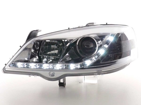 Phare Daylight LED feux de jour Opel Astra G 98-03 chrome - – Image 2