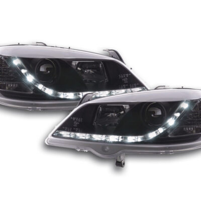 Phares Daylight LED feux de jour Opel Astra G 98-03 noir -