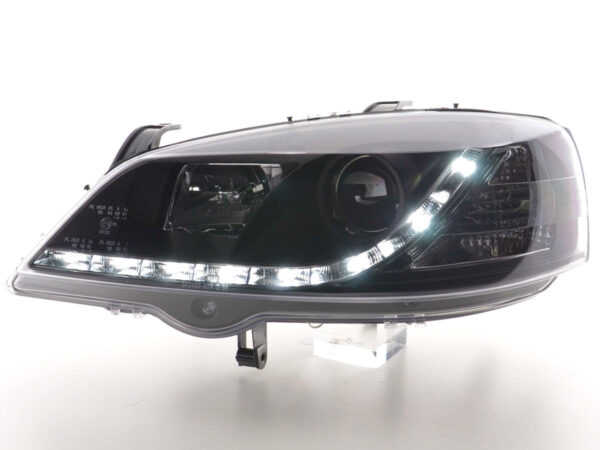 Phares Daylight LED feux de jour Opel Astra G 98-03 noir - – Image 2