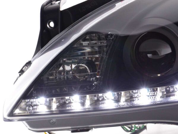 Phare Daylight LED DRL look Opel Corsa C 01-06 noir - – Image 6