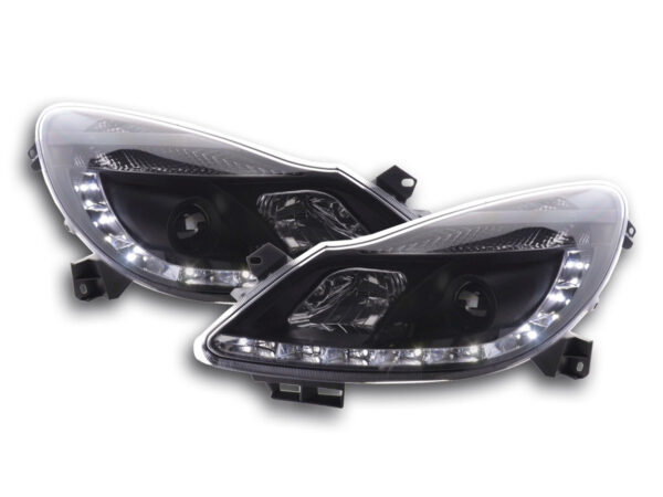 Phare Daylight LED DRL look Opel Corsa D 06- noir -