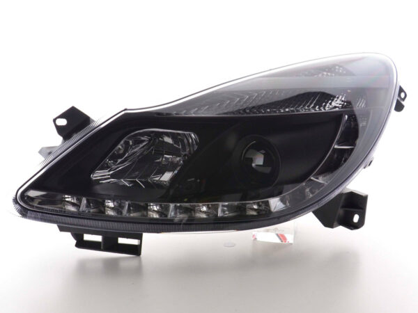 Phare Daylight LED DRL look Opel Corsa D 06- noir - – Image 4