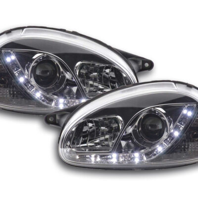 Phare Daylight LED DRL look Opel Corsa B 94-00 chrome -