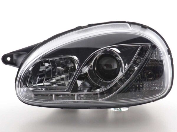 Phare Daylight LED DRL look Opel Corsa B 94-00 chrome - – Image 4