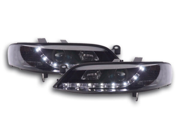 Phare Daylight LED DRL look Opel Vectra B 99-02 noir -