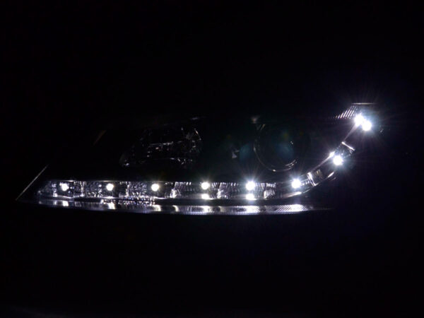 Phare Daylight LED DRL look Opel Vectra B 99-02 noir - – Image 3