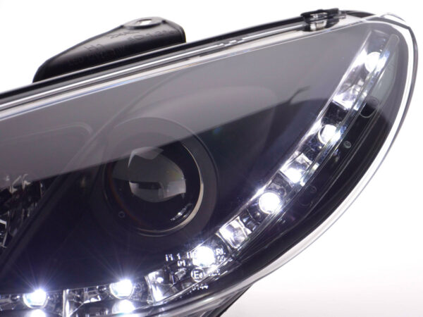 Phare Daylight LED DRL look Peugeot 206 98- noir - – Image 6