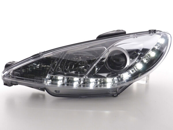 Phare Daylight LED feux de jour Peugeot 206 type S16 98- chrome - – Image 2