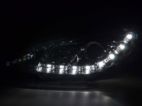 Phare Daylight LED feux de jour Peugeot 206 type S16 98- chrome - – Image 3
