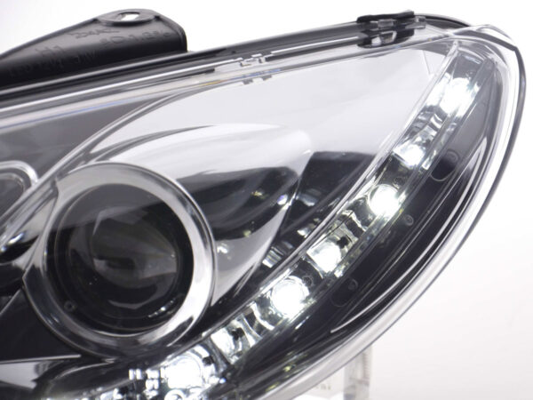 Phare Daylight LED feux de jour Peugeot 206 type S16 98- chrome - – Image 5