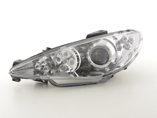 Phare Daylight LED DRL look Peugeot 206 98-05 chrome - – Image 5