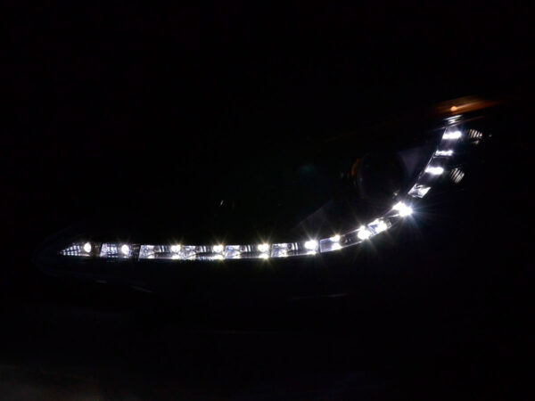 Phare Daylight LED DRL look Peugeot 207 06- noir - – Image 3