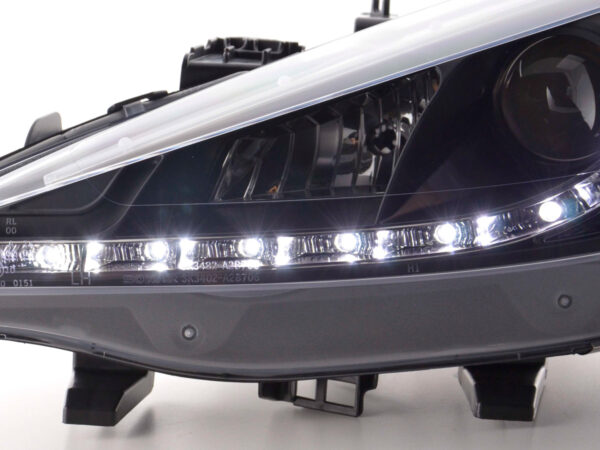 Phare Daylight LED DRL look Peugeot 207 06- noir - – Image 6