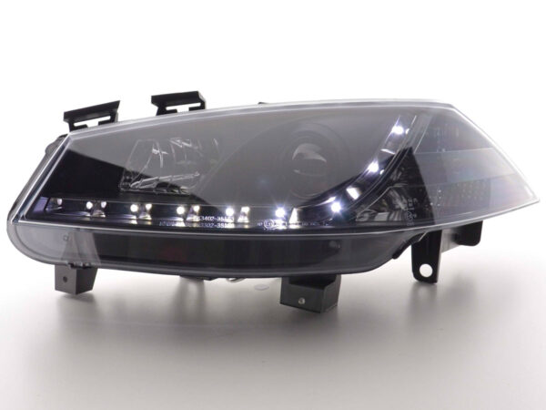 Phare Daylight à LED DRL look Renault Megane 2 3/5 portes. 03-06 noir - – Image 2