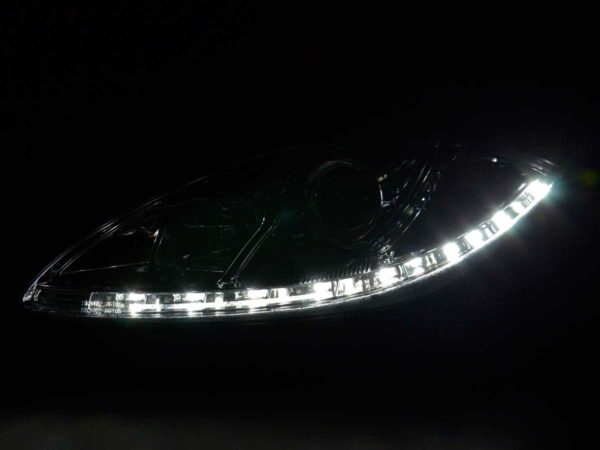 Phare Daylight LED feux de jour Seat Leon 1P / Altea / Toledo 5P chrome - – Image 3