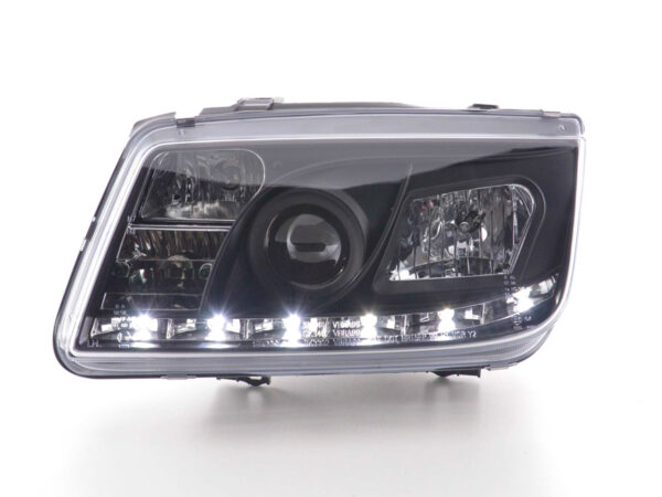 Phare Daylight LED DRL look VW Bora type 1J 99-04 noir - – Image 2