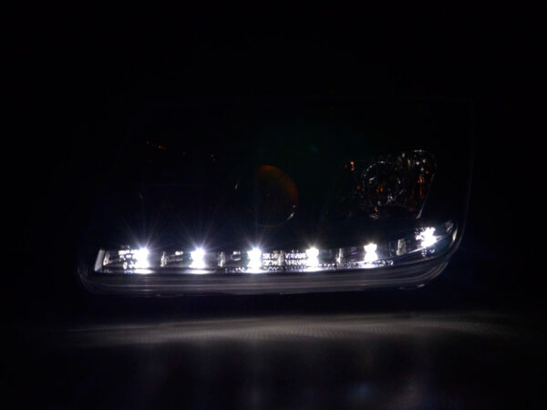 Phare Daylight LED DRL look VW Bora type 1J 99-04 noir - – Image 3