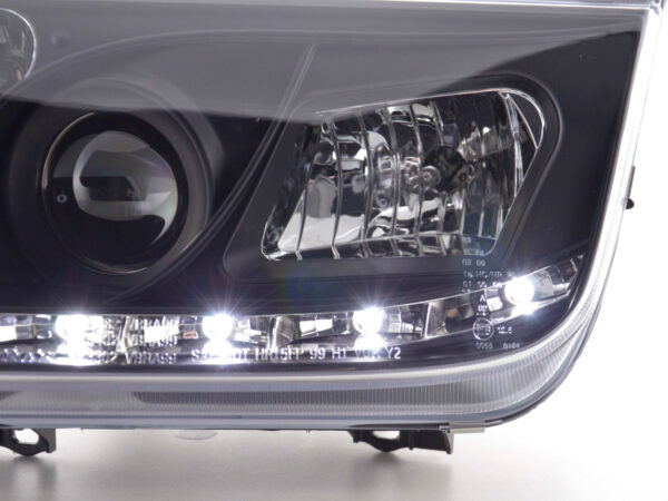 Phare Daylight LED DRL look VW Bora type 1J 99-04 noir - – Image 5