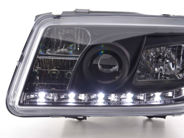 Phare Daylight LED DRL look VW Bora type 1J 99-04 noir - – Image 6