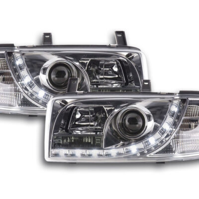 Phare Daylight LED DRL look VW Bus type T4 90-03 chrome -