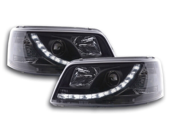 Phare Daylight LED look DRL bus VW type T5 03-09 noir -
