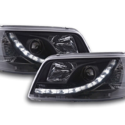 Phare Daylight LED look DRL bus VW type T5 03-09 noir -