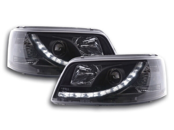 Phare Daylight LED look DRL bus VW type T5 03-09 noir -